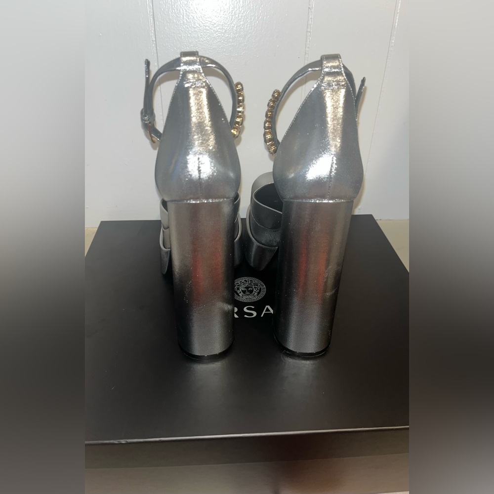 Versace Silver Platforms - image 3